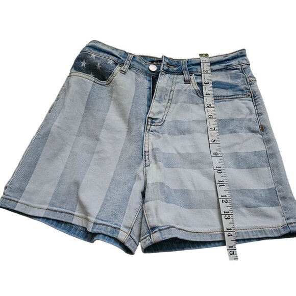 Women’s Boston Proper Stars & Stripes denim shorts size 4 patriotic flag (RN# 12 - Picture 8 of 9